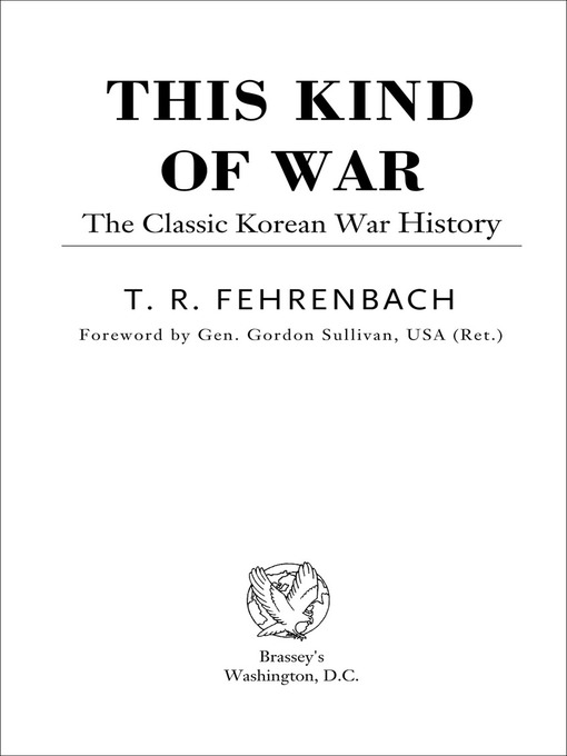 Title details for This Kind of War by T. R. Fehrenbach - Wait list